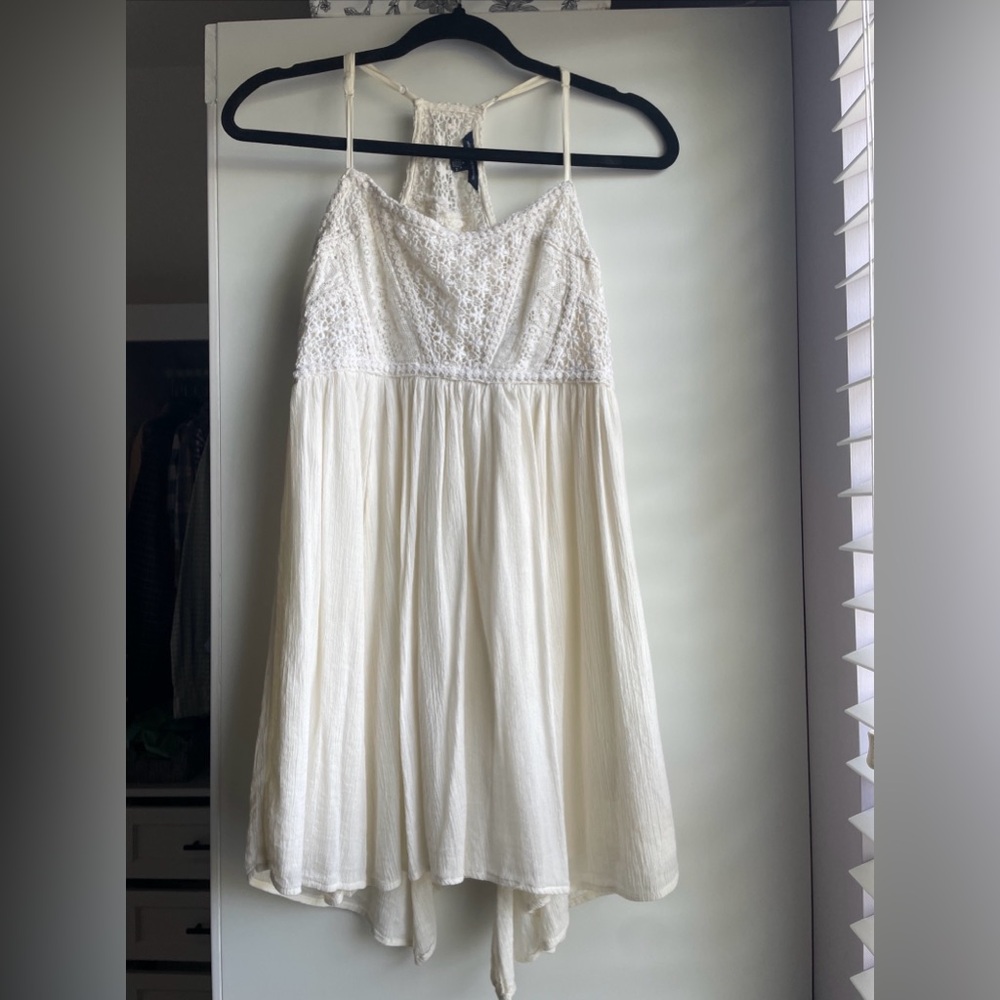American Eagle Boho Baby Doll Dress Off-White Sz 4